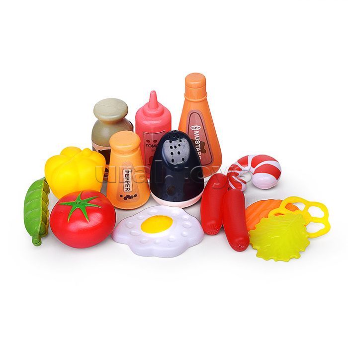 Игровой набор кухня "Готовим с мамой" (36 предметов) (со светом) в коробке