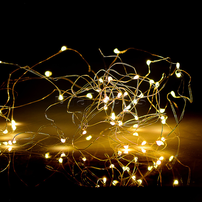 Электрогирлянда-занавес Роса, 3*3м, 300 ламп, USB, пульт, теплый