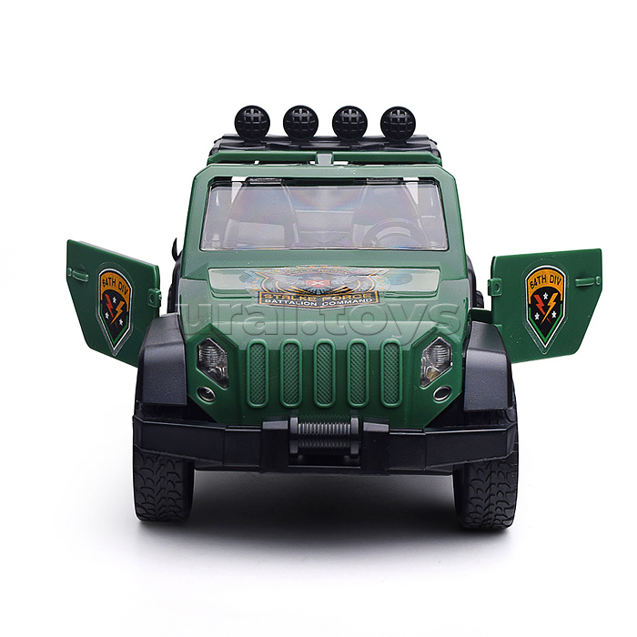 Конструктор "Сафари джип" с отверткой (свет,звук) в коробке