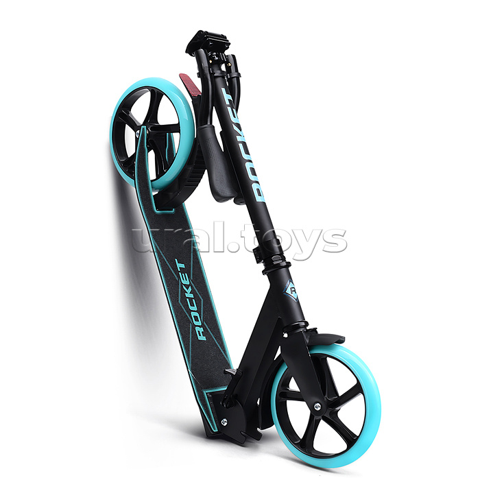 Самокат ROCKET, колеса PU 200 мм, ABEC 7, бирюзовый