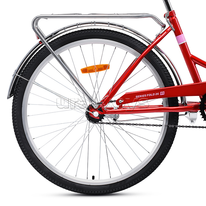 Велосипед 26" Rocket City Fold 26, цвет бордовый, размер 19"