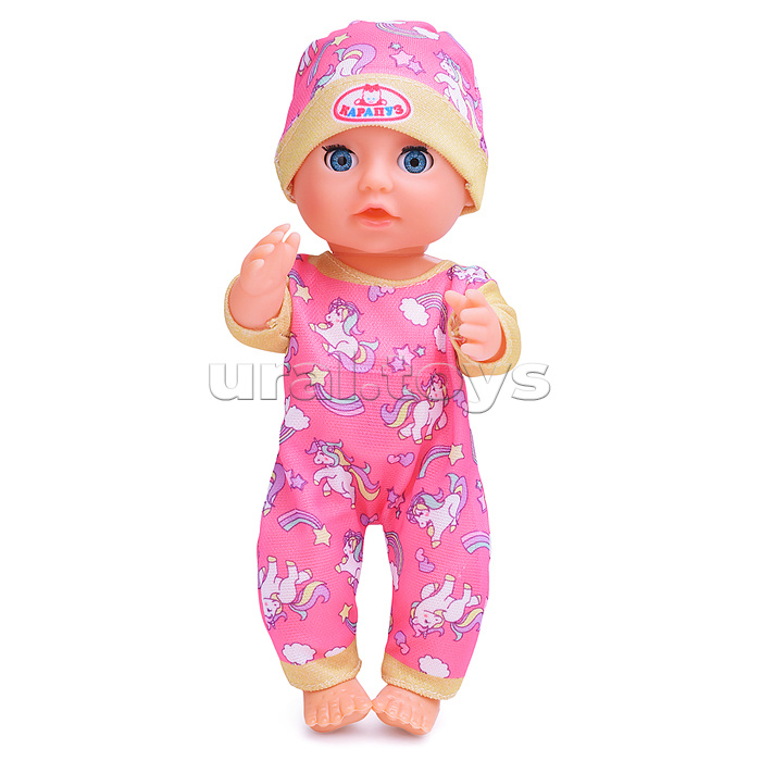 Пупс озвуч Шаинский музыка 20 см, пьет, писает, закр. глазки, 3 акс, 100 фраз
