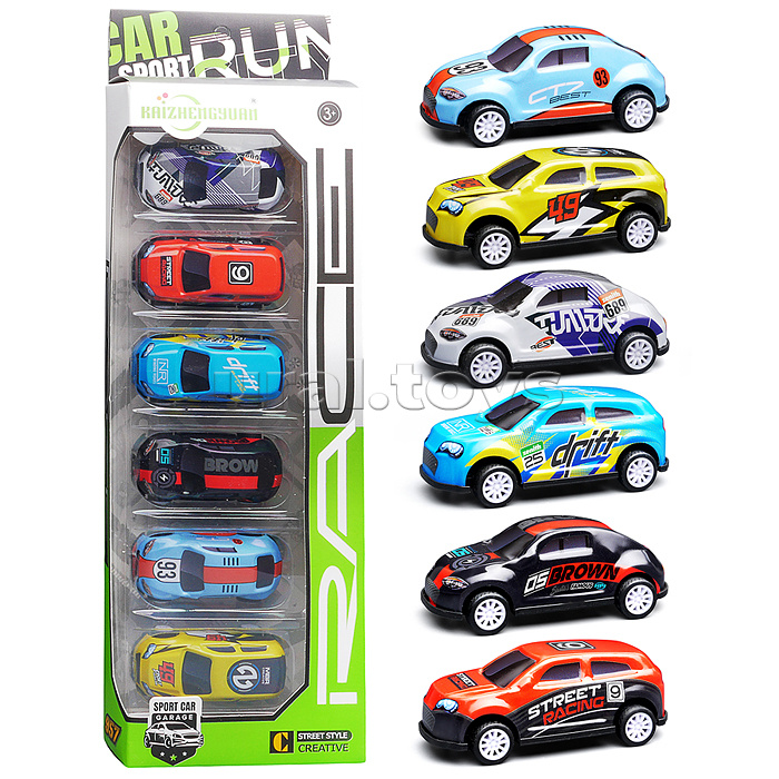 Набор машин "Крутящий момент" металл, в коробке