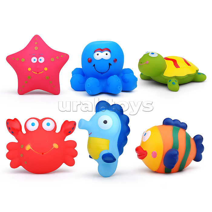 Набор игрушек для ванной "Морские обитатели"