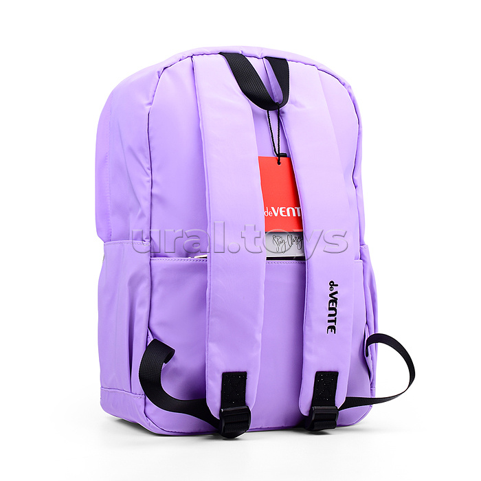 Рюкзак "Cat and Fish" подростковый 42x31x20 см (18 л) 500 г, нейлоновый, подклад, 1 отделение, 1 передний карман на молнии, 2 боковых кармана, 1 потайной карман анти-вор в спинке, уплотненная спинка и лямки, бегунок из репсовой ленты с печатью на переднем