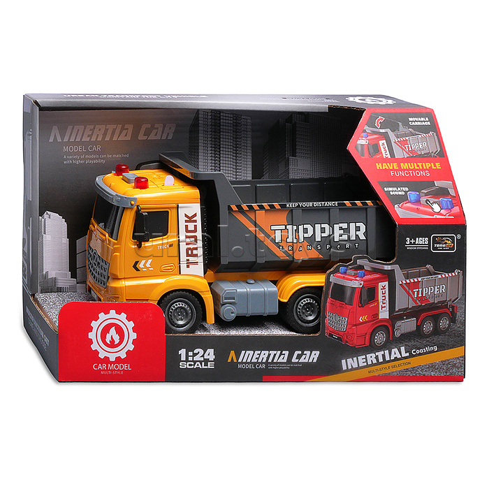 Машина "Грузовой Лидер" на батарейках, в коробке