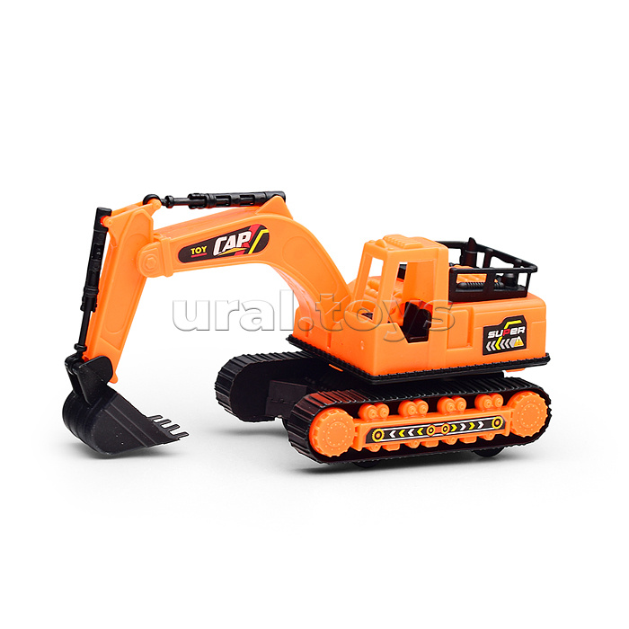 Автовоз "Строитель" с экскаватором, в пакете