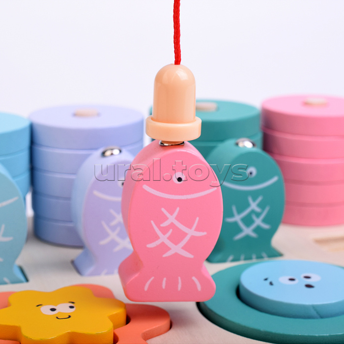 Игра развивающая "Веселая рыбалка" 3 в 1