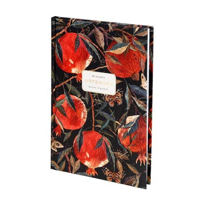Блокнот-престиж А5 80 л. "Флора. Гранат"