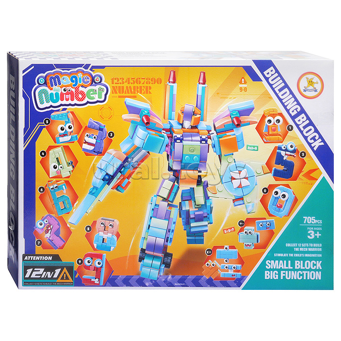 Робот "Цифра" в ассортименте, в коробке