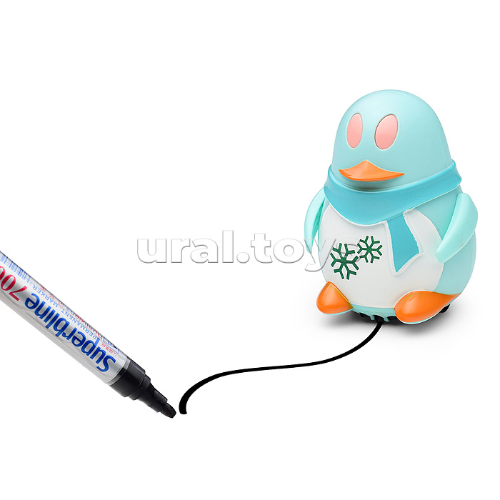 Пингвин на батарейках, в коробке