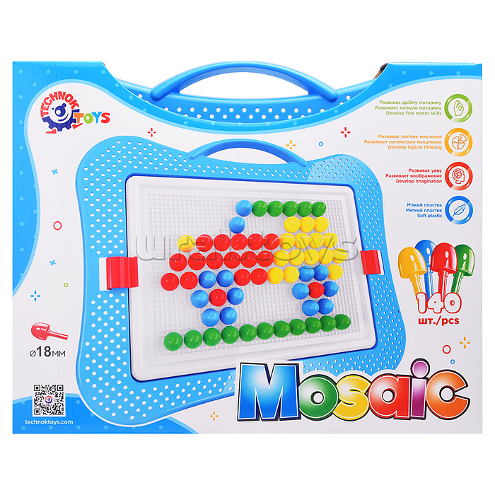 Мозаика 6 из 140 элементов