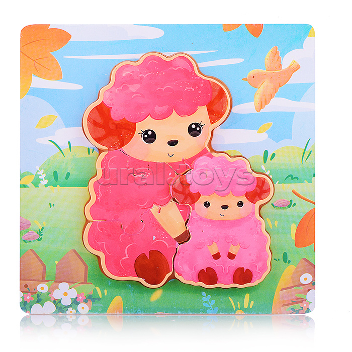 Пазл-вкладыш "Мама и малыш"