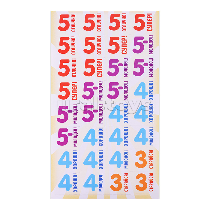 Альбом наклеек (А6) "Оценки"