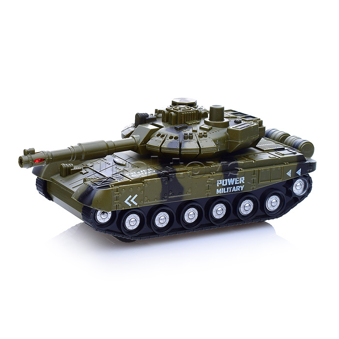 Танк с пусковой установкой 1:20 (свет, звук) в коробке