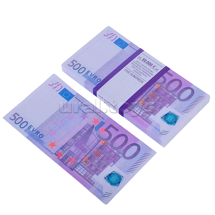 Купюры сувенирные 100 шт. "500 евро"