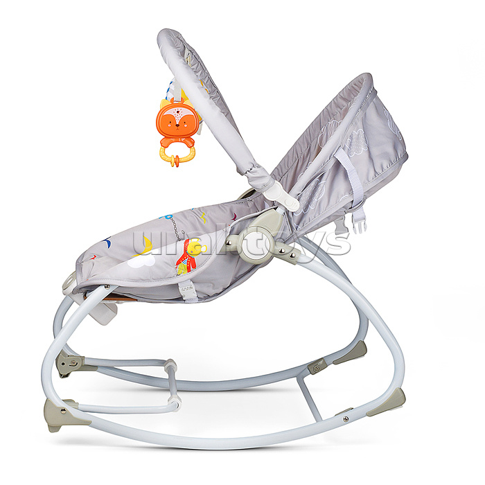 Шезлонг детский "Морской" музыка, вибрация, в коробке