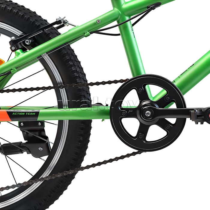 Велосипед 20" Rocket Crux 1.0 , цвет зеленый, размер 11"