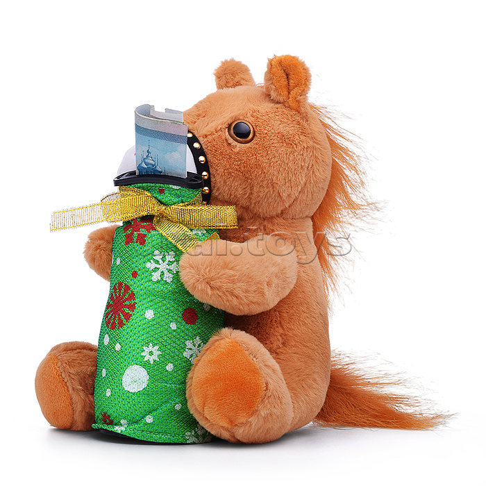 Мягкая игрушка "Лошадка" с копилкой 19 см.