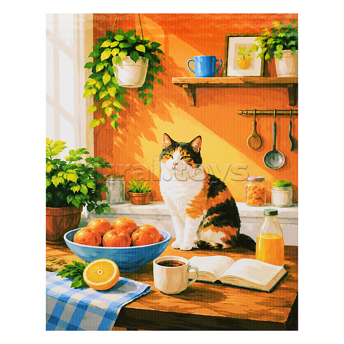 Картина по номерам 30х40 "Солнечное утро" (25 цветов)