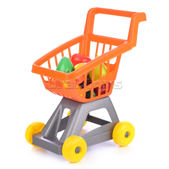Игровой набор "Это полезно!" овощи и фрукты в тележке для супермаркета