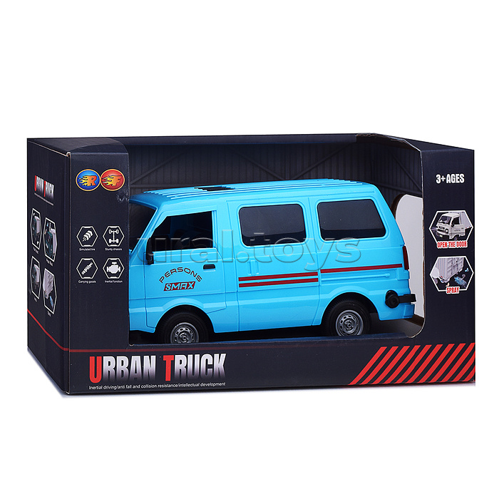 Машина "Микровэн" 1:16,  свет, звук, в коробке