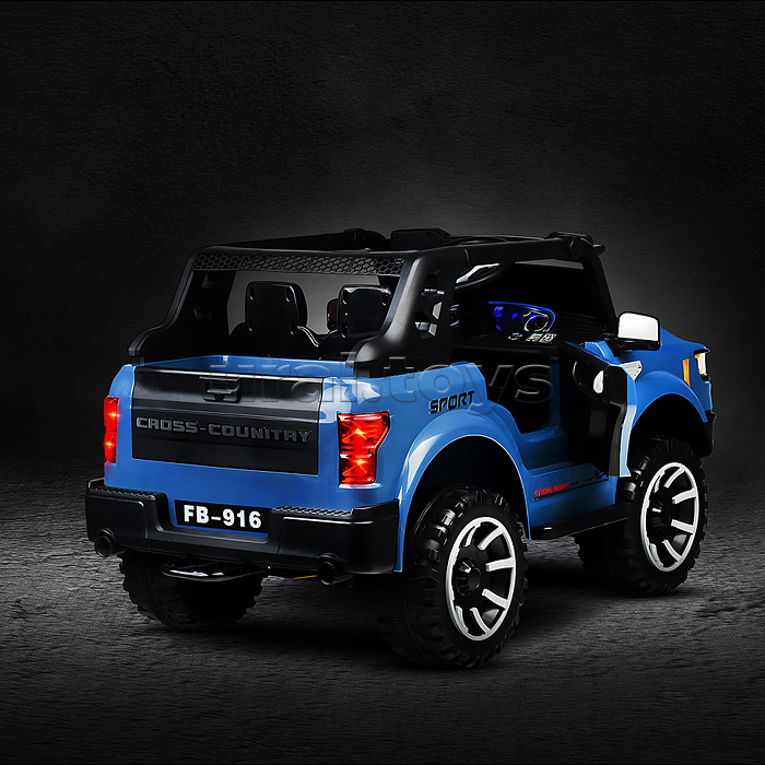 Электромобиль детский "Крутой внедорожник" (цвет синий)