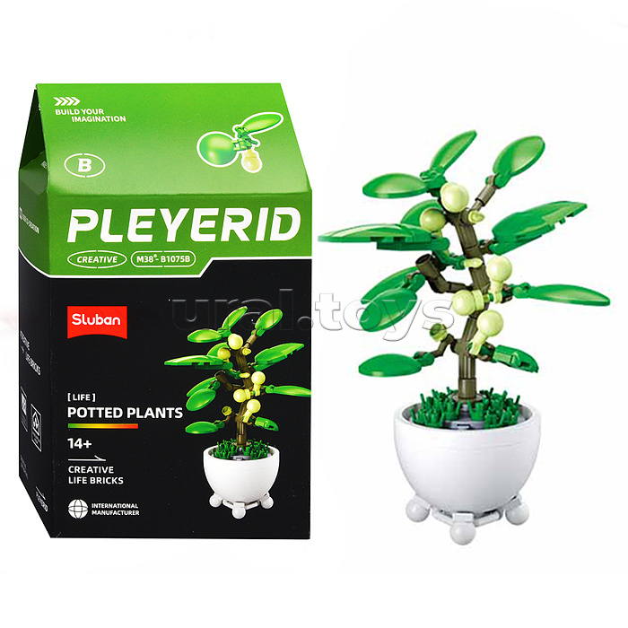 Конструктор "Пальмы в горшочках" (упак. 6шт.) в коробке