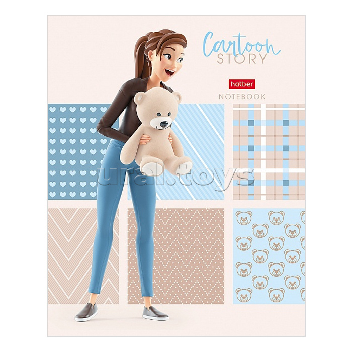 Тетрадь 48л. клетка "Теплые обьятия"