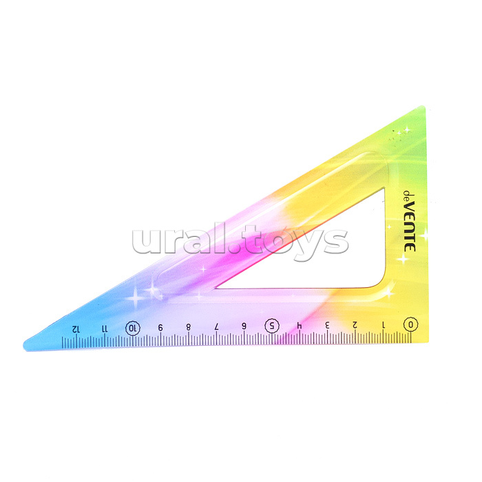 Набор геометрический "Rainbow Flex" малый, 3 предмета (линейка 20 см, угольник 30°/60°/90°, транспортир) полупрозрачный радужный, в пластиковом блистере Набор геометрический "Rainbow Flex" малый, 3 предмета (линейка 20 см, угольник 30°/60°/90°, транспортир) полупрозрачный радужный, в пластиковом блистере