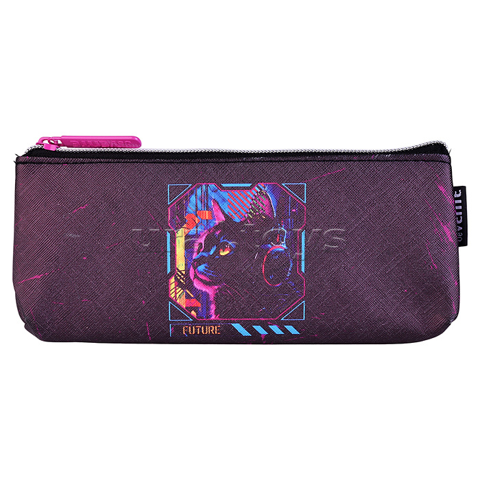 Пенал "Label. Cyber Cat" 21x8x3,5 см, треугольный для 45 предметов, на молнии, искусственная кожа до -40C с антивандальной фактурой, с подкладом Пенал "Label. Cyber Cat" 21x8x3,5 см, треугольный для 45 предметов, на молнии, искусственная кожа до -40C с антивандальной фактурой, с подкладом