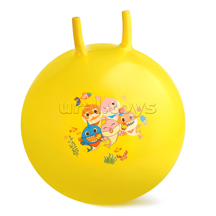 Мяч с рожками 65см "Акулята"