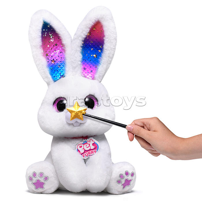 Заяц "Ушастик" (поёт, записывает, светится) в коробке