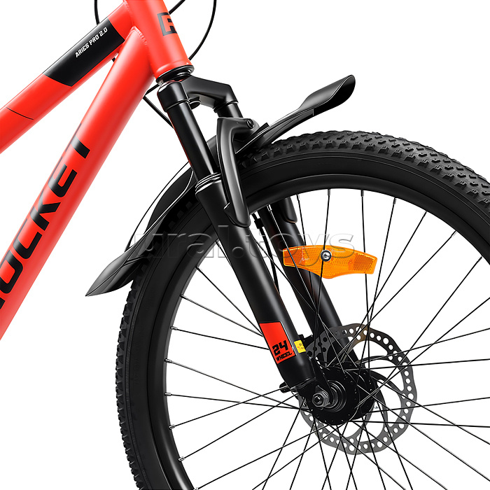 Велосипед 24" Rocket Aries Pro 2.0 , цвет красный, размер 13"
