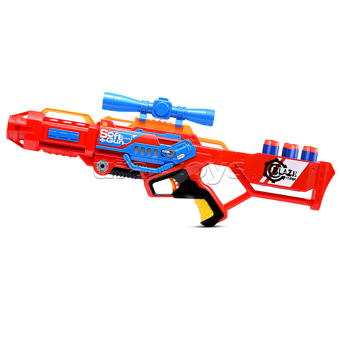 Бластер "Нападение" с мягкими пулями, в коробке