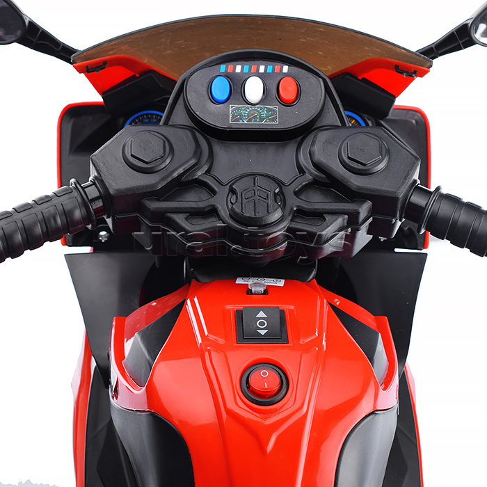 Детский электромотоцикл ROCKET "Байк",1 мотор 20 ВТ, красный