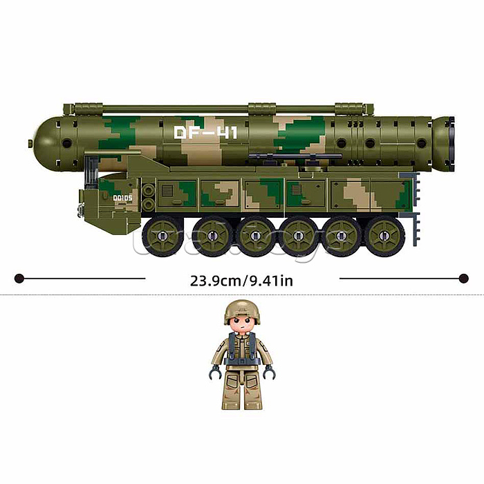 Конструктор "Межконтинентальная ракета" (186 дет.) в коробке