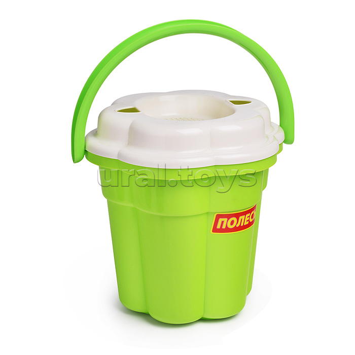 Набор №655 сафари: ведро-цветок большое, ситечко-цветок большое, лопатка №5, грабельки №5, лейка большая