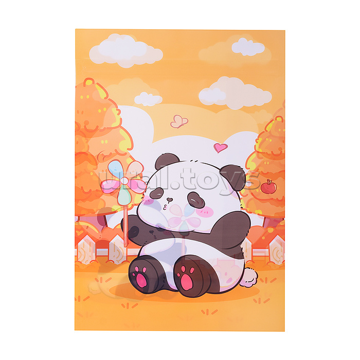 Пакет подарочный "Забавная панда" 25*25*4 см.