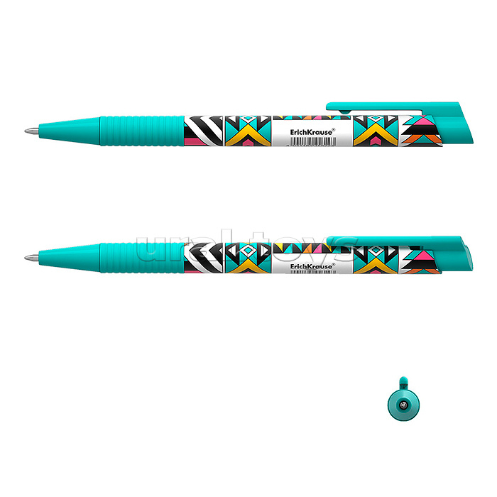 Ручка шариковая автоматическая ColorTouch Matic&Grip Ornament 0.7, цвет чернил синий