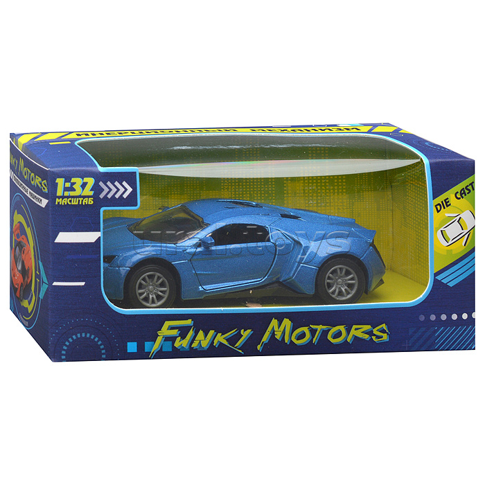 Синяя инерционная машинка Купе die-cast,1:32, открывающиеся двери Синяя инерционная машинка Купе die-cast,1:32, открывающиеся двери