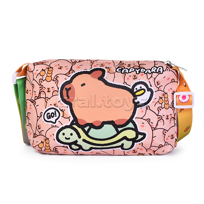 Сумочка детская "Дружные капибары" 19*14*6 см.