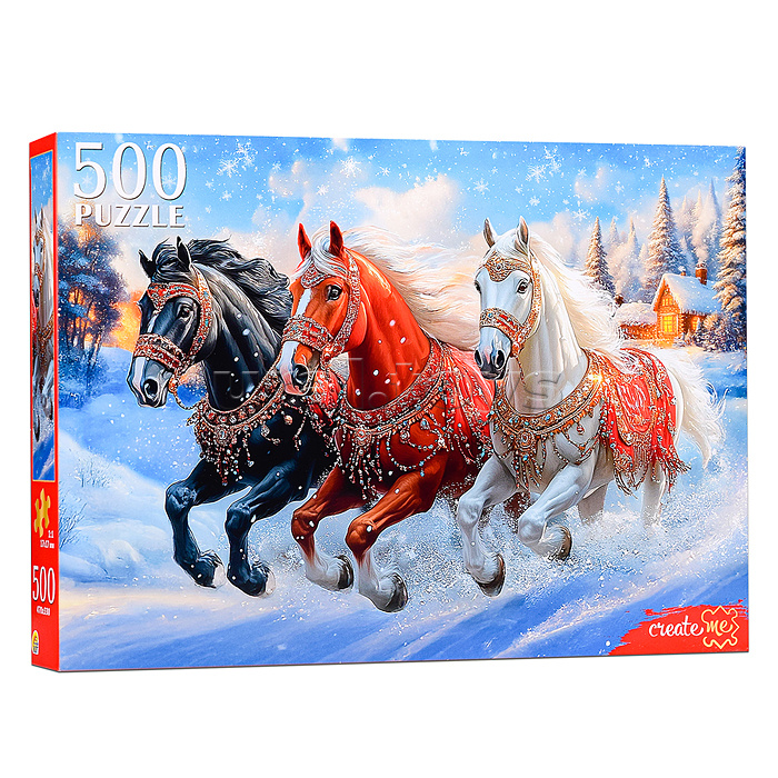 Пазлы 500 "Новогодняя тройка" Пазлы 500 "Новогодняя тройка"
