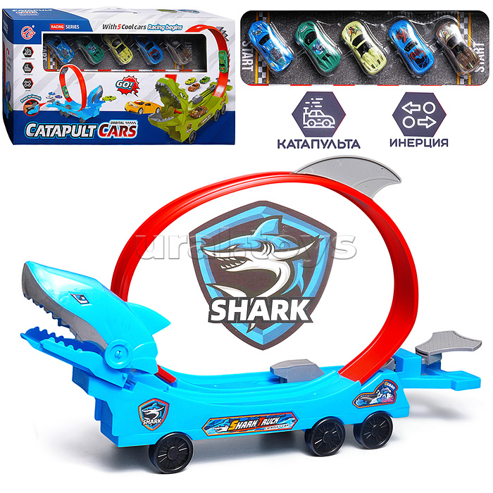 Трек "Катапульта акула" в коробке