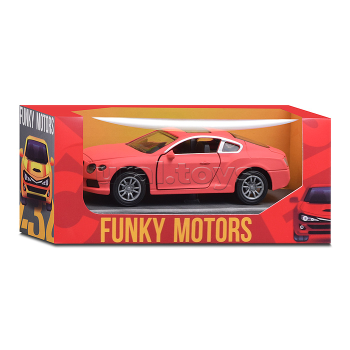 Красная инерционная машинка вид А die-cast , 1:32