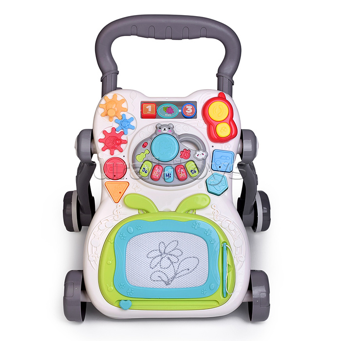 Каталка "Арт-мобиль" звук, доска для рисования, в коробке