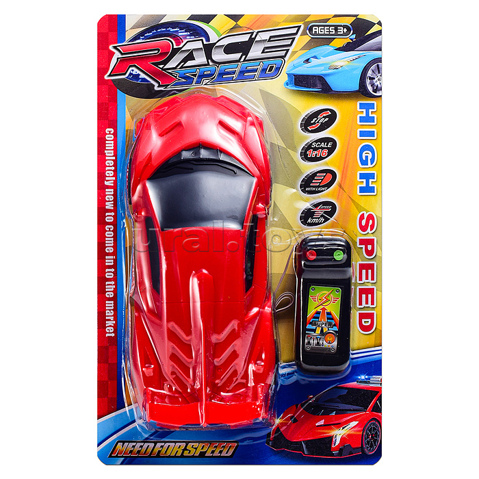 Машина "Формула-2" п/у, в коробке ( голубая, красная, жёлтая)