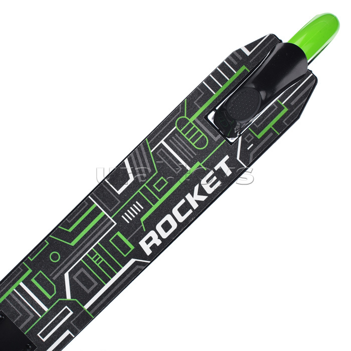Самокат 2-х колесный ROCKET,колеса PU/ 145 мм,ABEC 7, зеленый