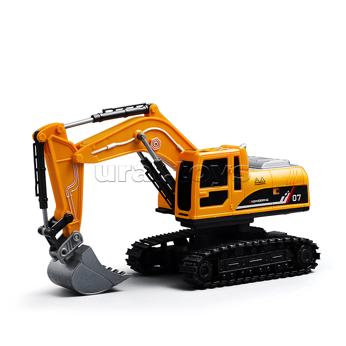 Экскаватор "Строитель" с прицепом, р/у, 27 MHz, в коробке