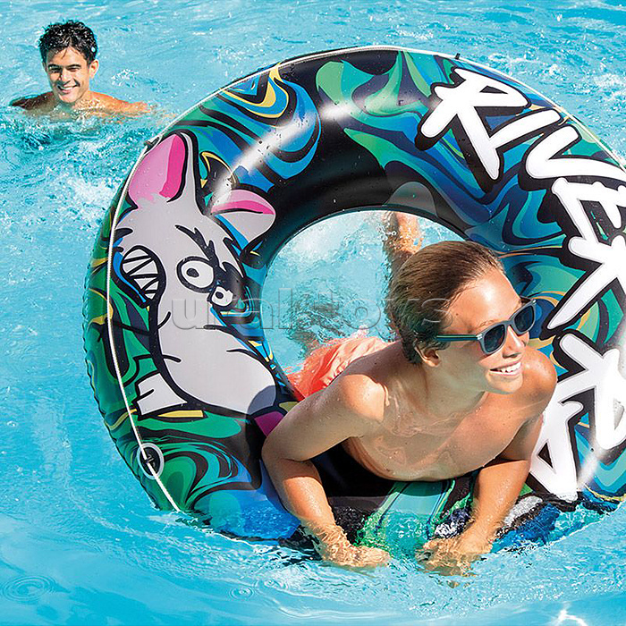 Круг для плавания River Rat, d=122 см, от 9 лет, 68209NP INTEX Круг для плавания River Rat, d=122 см, от 9 лет, 68209NP INTEX
